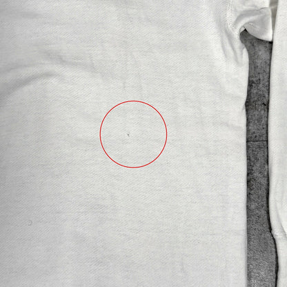 PENNEY'S 50s Inset V-Gusset Set-In Sweatshirt White Size M
