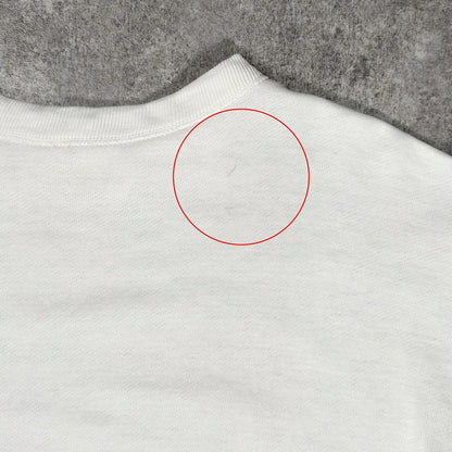 PENNEY'S 50s Inset V-Gusset Set-In Sweatshirt White Size M
