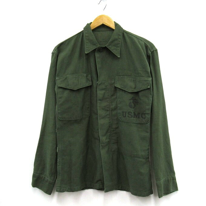 USMC P-58 Utility Long Sleeve Shirt Green Size S