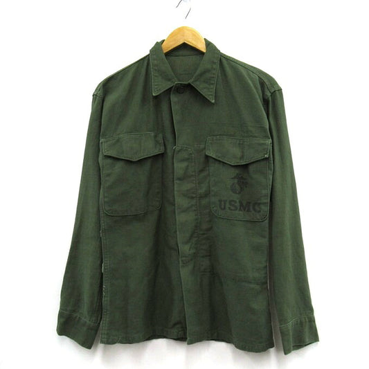 USMC P-58 Utility Long Sleeve Shirt Green Size S