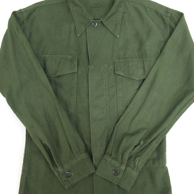 USMC P-58 Utility Long Sleeve Shirt Green Size S