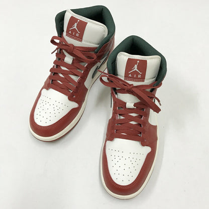 MID Air Jordan 1 Red/Green/White Sneakers Size 26.5
