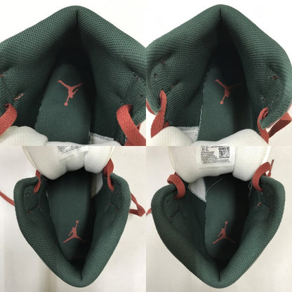 MID Air Jordan 1 Red/Green/White Sneakers Size 26.5