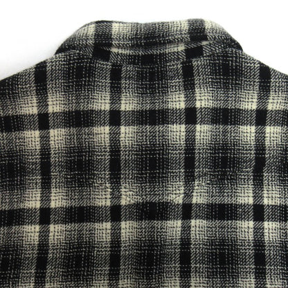 SAINT LAURENT Block Check Long Sleeve Shirt Size XS