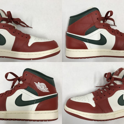 MID Air Jordan 1 Red/Green/White Sneakers Size 26.5