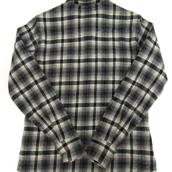 SAINT LAURENT Block Check Long Sleeve Shirt Size XS