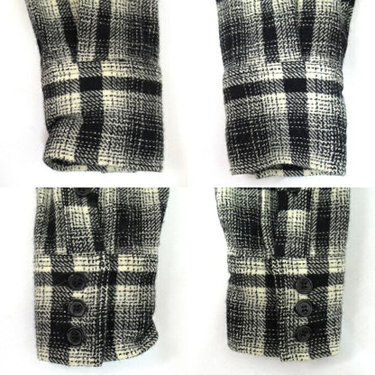 SAINT LAURENT Block Check Long Sleeve Shirt Size XS