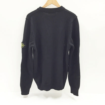 STONE ISLAND Black Knit Sweater Size L