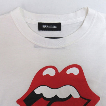 WIND AND SEA x Rolling Stones Tongue T-Shirt White Size S