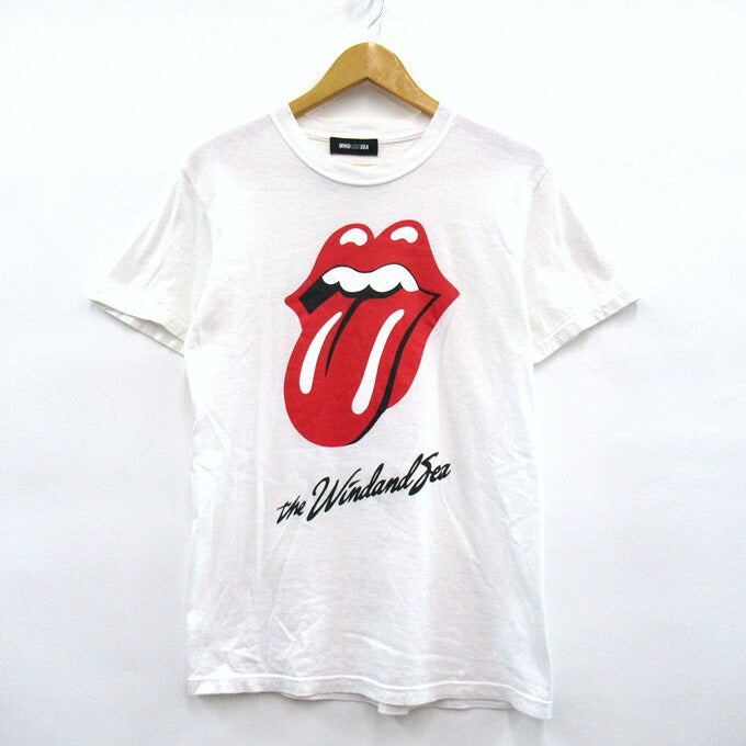 WIND AND SEA x Rolling Stones Tongue T-Shirt White Size S