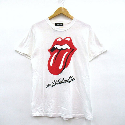 WIND AND SEA x Rolling Stones Tongue T-Shirt White Size S