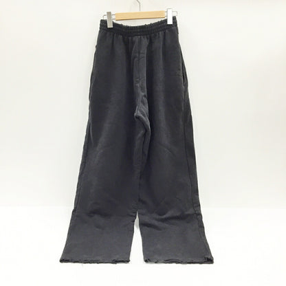 BALENCIAGA Distressed Baggy Charcoal Gray Sweatpants Size XXS