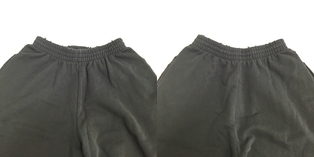 BALENCIAGA Distressed Baggy Charcoal Gray Sweatpants Size XXS