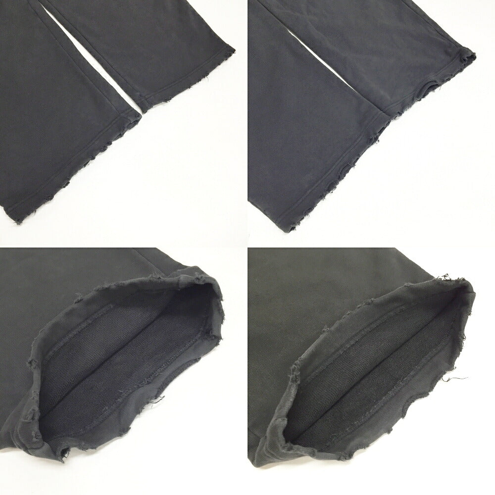 BALENCIAGA Distressed Baggy Charcoal Gray Sweatpants Size XXS