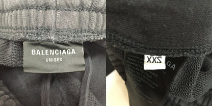 BALENCIAGA Distressed Baggy Charcoal Gray Sweatpants Size XXS