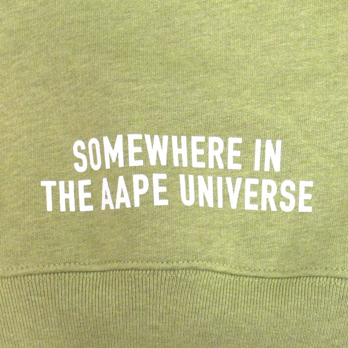 AAPE BY A BATHING APE Green Pullover Hoodie Size L