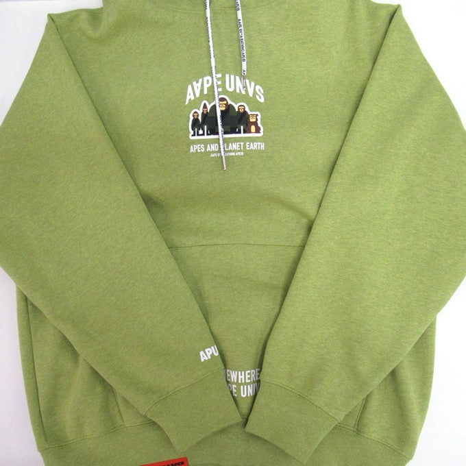AAPE BY A BATHING APE Green Pullover Hoodie Size L
