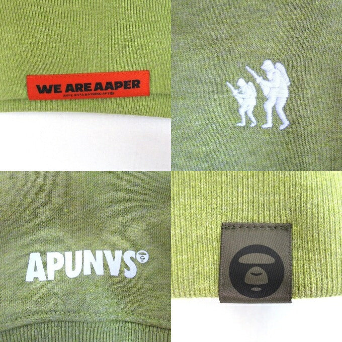AAPE BY A BATHING APE Green Pullover Hoodie Size L