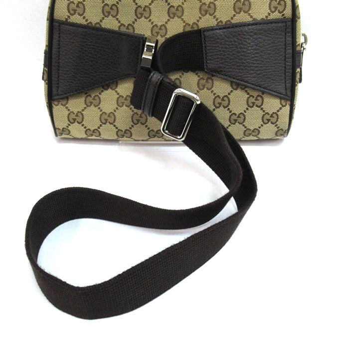 GUCCI GG Canvas Brown Waist Bag Size ONE SIZE