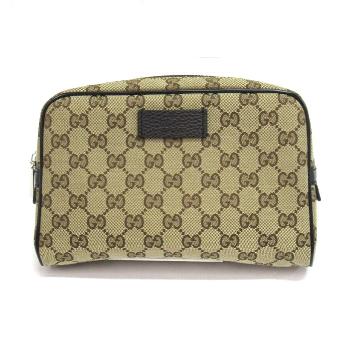 GUCCI GG Canvas Brown Waist Bag Size ONE SIZE