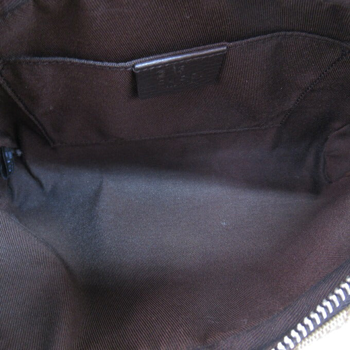 GUCCI GG Canvas Brown Waist Bag Size ONE SIZE