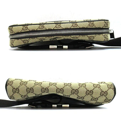 GUCCI GG Canvas Brown Waist Bag Size ONE SIZE