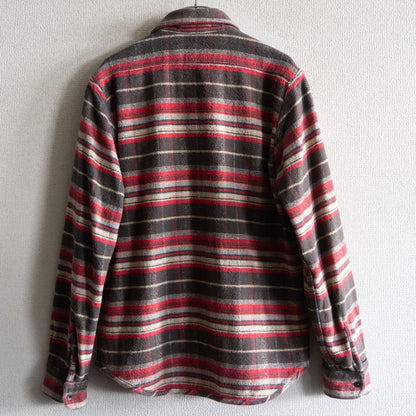 NIGEL CABOURN Reversible Heavy Flannel Check/Border Size M