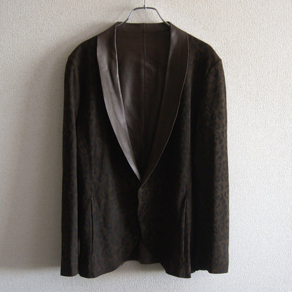 Isamu Katayama Backlash Sheepskin Leopard Tailored Jacket Size 2