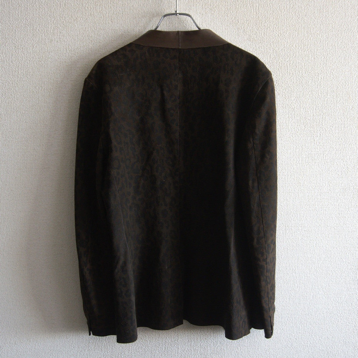 Isamu Katayama Backlash Sheepskin Leopard Tailored Jacket Size 2