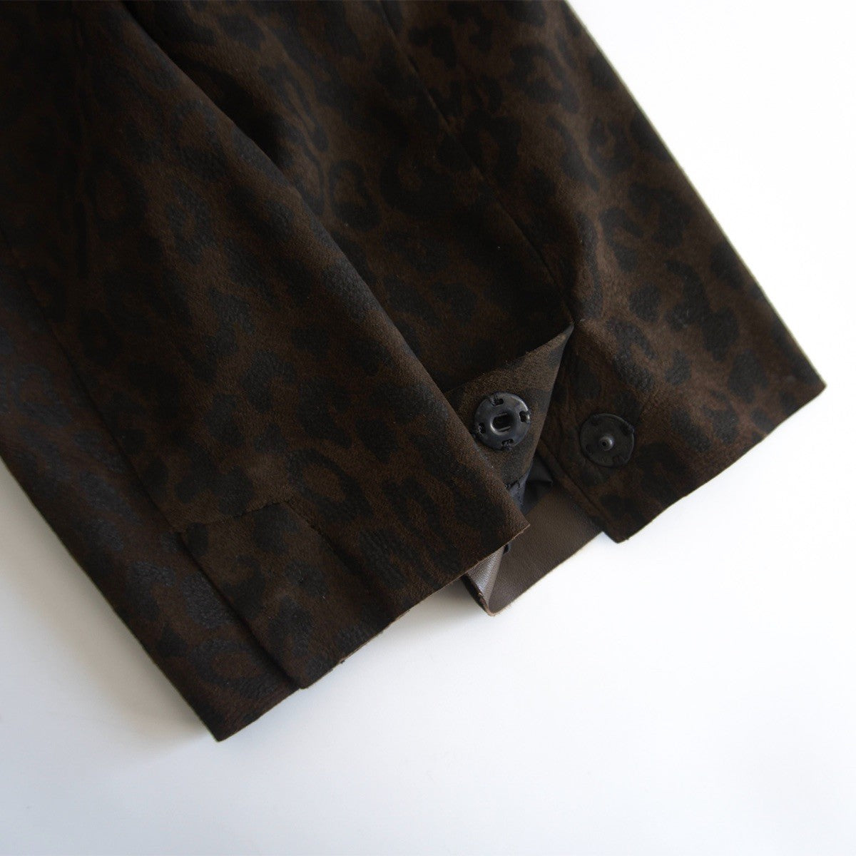 Isamu Katayama Backlash Sheepskin Leopard Tailored Jacket Size 2
