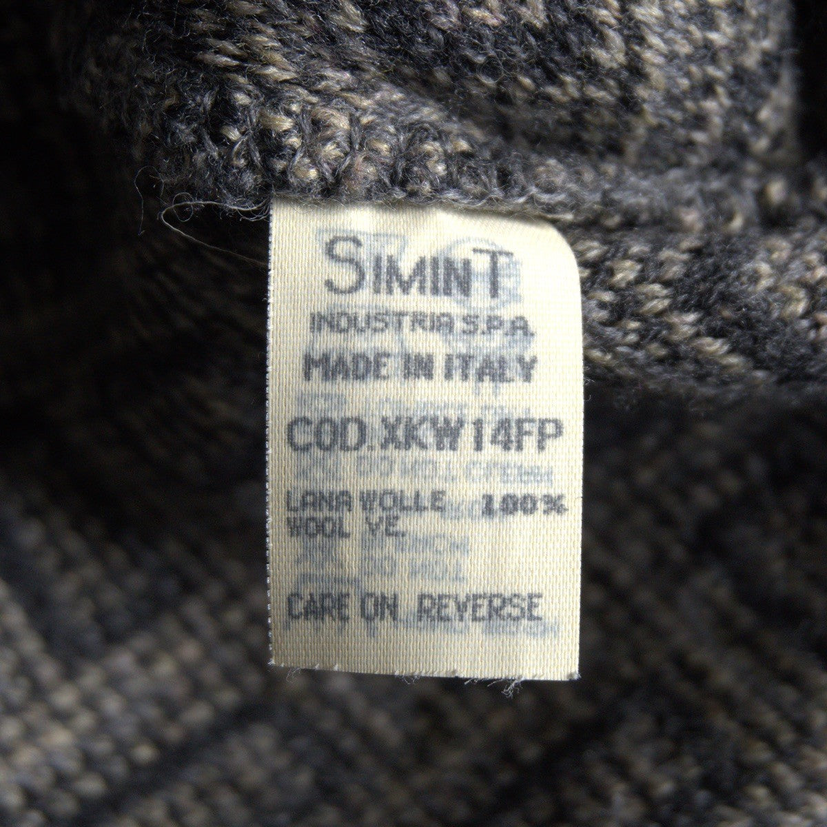 Giorgio Armani 90S Patterned Wool Knit Sweater Size M
