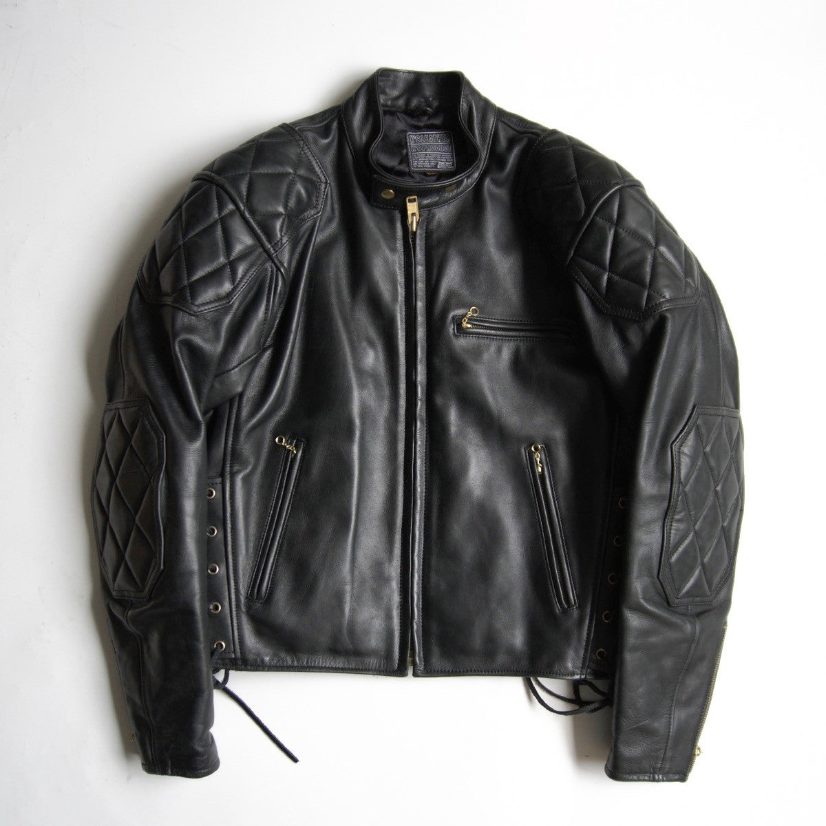 Kadoya Padded Single Biker Jacket Black Size LL