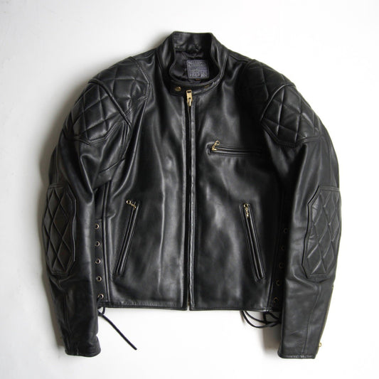 Kadoya Padded Single Biker Jacket Black Size LL