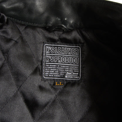 Kadoya Padded Single Biker Jacket Black Size LL