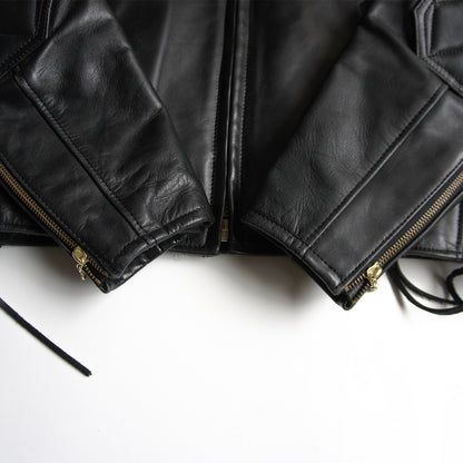 Kadoya Padded Single Biker Jacket Black Size LL