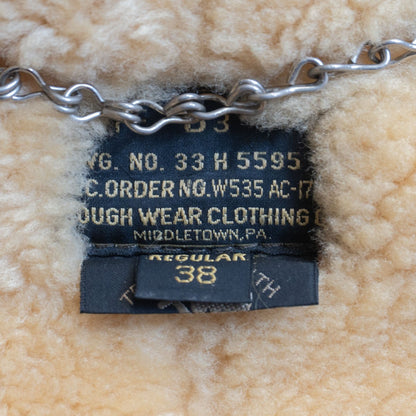 Buzz Rickson's B-3 Shearling Flight Jacket Size 38