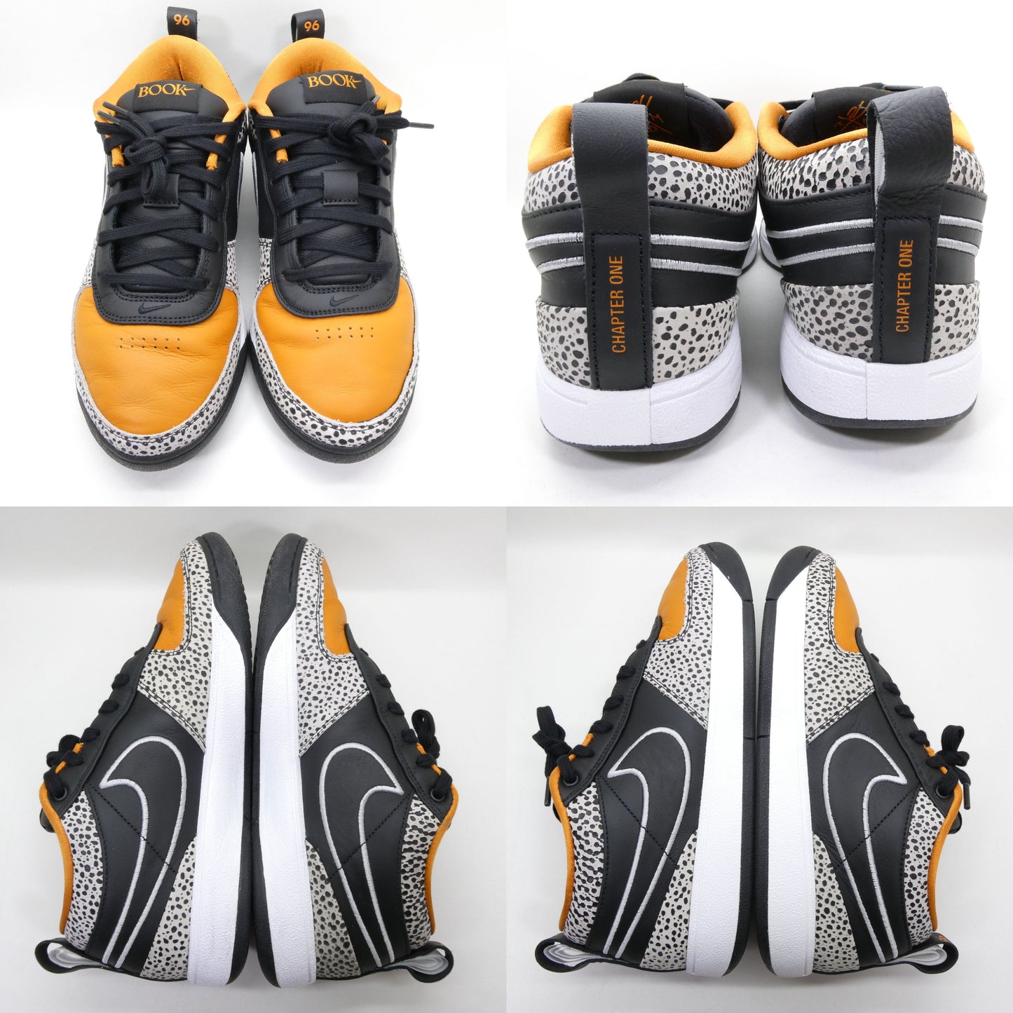 NIKE BOOK 1 NAS EP Safari Orange/Black Sneakers