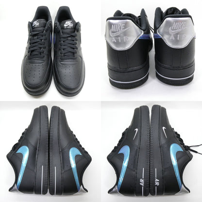 NIKE AIR FORCE 1 '07 Low Black Blue Lightning Sneakers