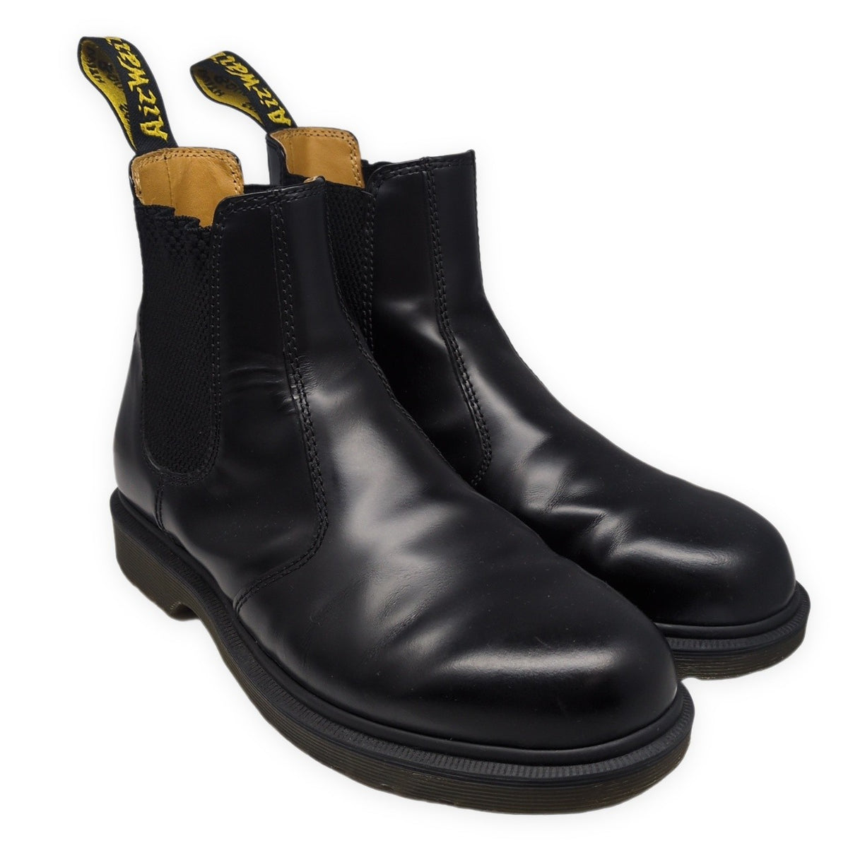 Dr.Martens 2976 Black Smooth Leather Chelsea Boots Size UK7
