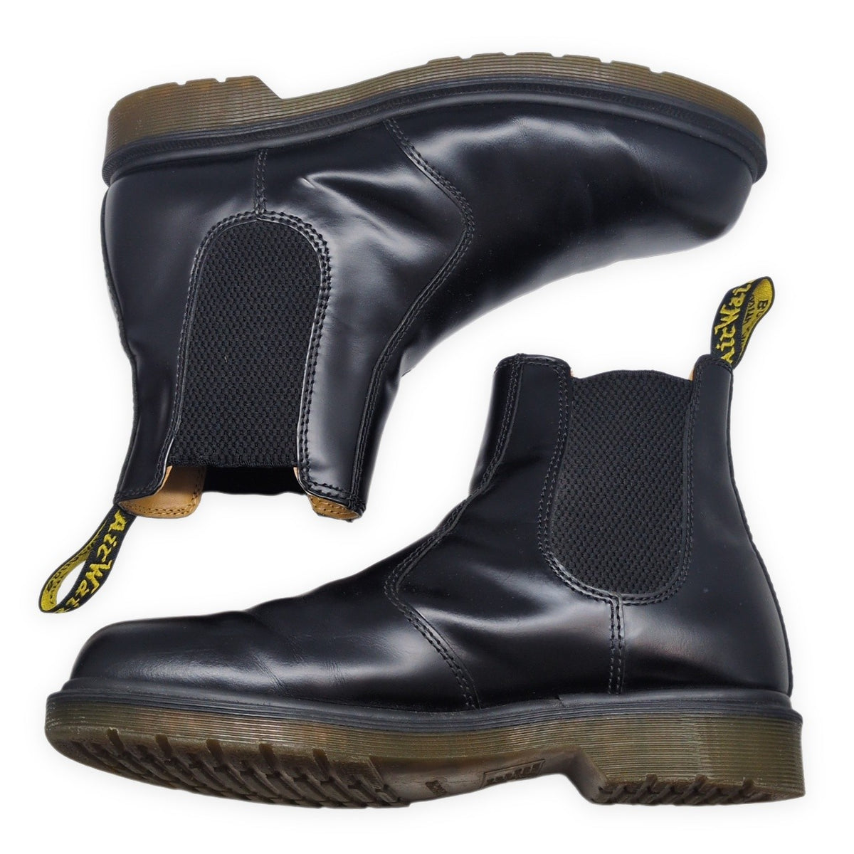 Dr.Martens 2976 Black Smooth Leather Chelsea Boots Size UK7