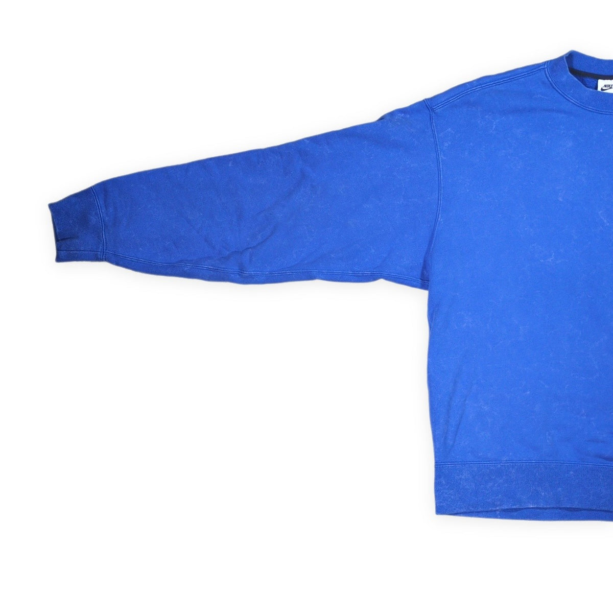 NIKE x Stussy Blue Acid Wash Crewneck Sweatshirt Size S