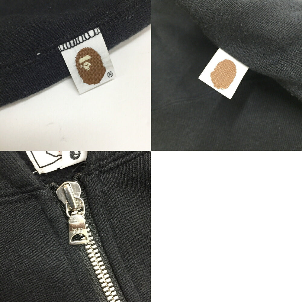 A BATHING APE Swarovski Zip Hoodie Vest Black Size XS