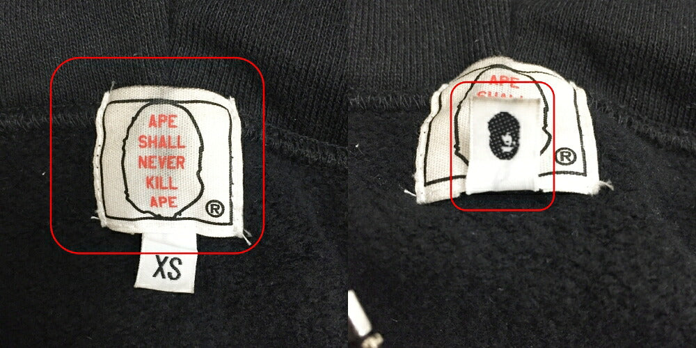 A BATHING APE Swarovski Zip Hoodie Vest Black Size XS
