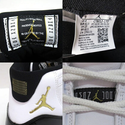 NIKE Air Jordan 11 Retro Gratitude Multi Sneakers Size 27cm