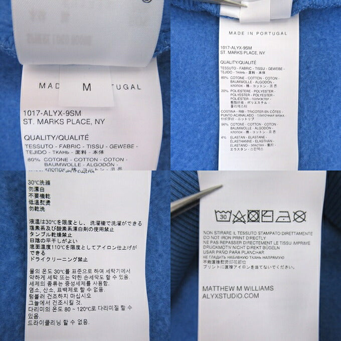 ALYX Sphere Logo Pullover Hoodie Blue Size M