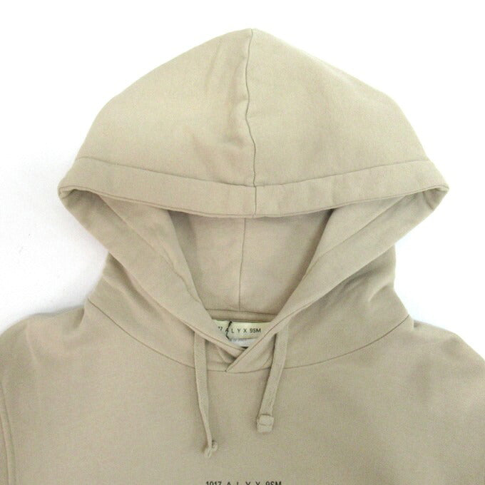 ALYX Graphic Logo Pullover Hoodie Beige Size M