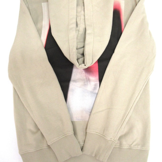 ALYX Graphic Logo Pullover Hoodie Beige Size M
