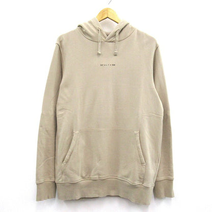 ALYX Graphic Logo Pullover Hoodie Beige Size M