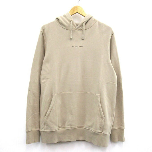 ALYX Graphic Logo Pullover Hoodie Beige Size M