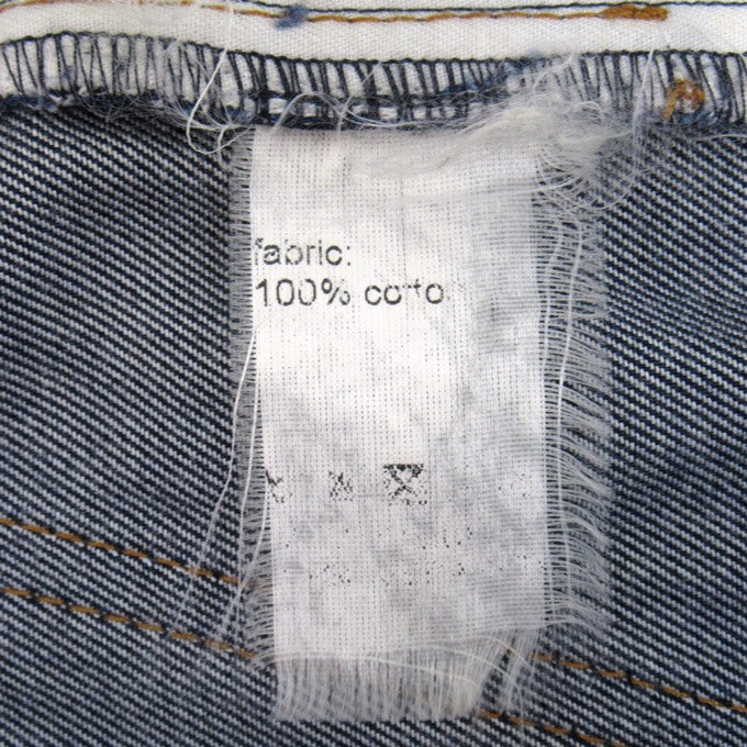KRIS VAN ASSCHE Leather Patch Denim Pants Blue Size 28